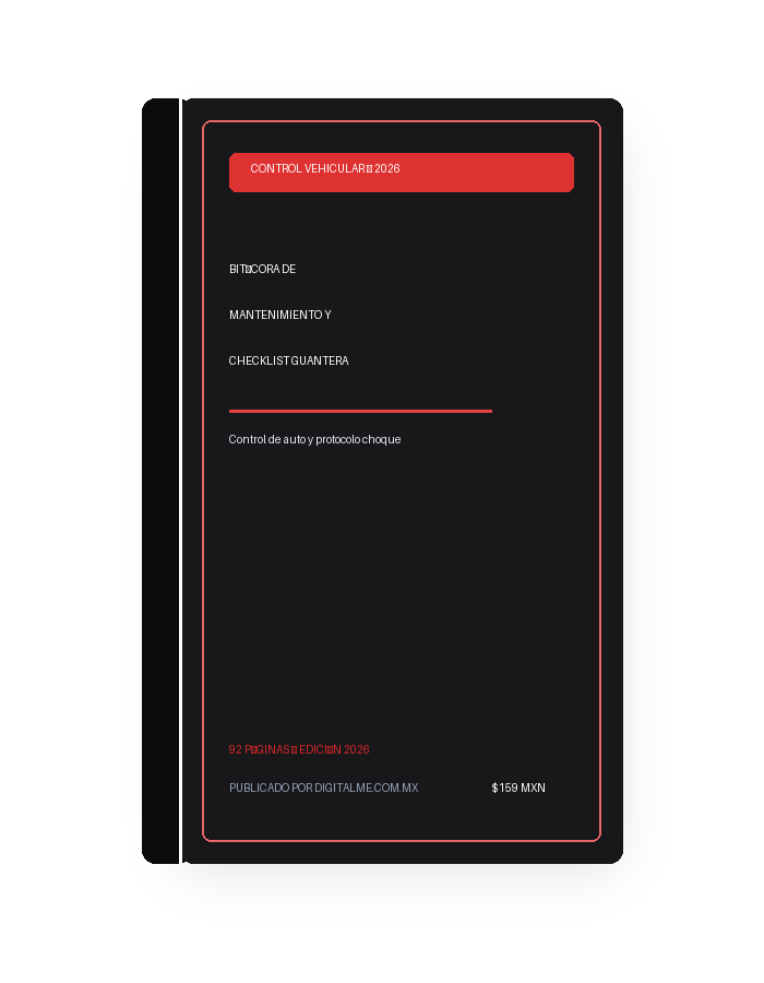 Bitácora de Mantenimiento y Checklist de Guantera